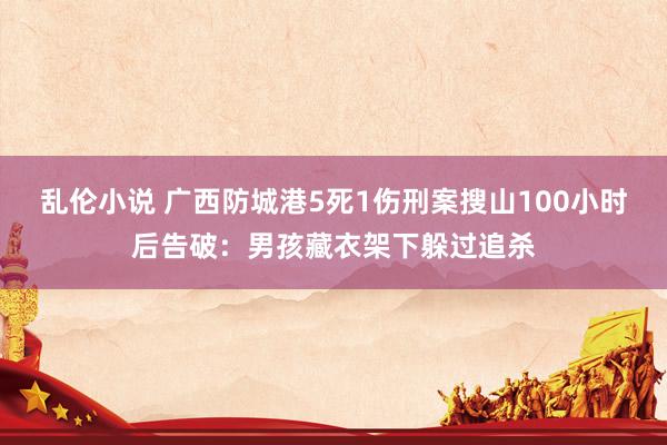 乱伦小说 广西防城港5死1伤刑案搜山100小时后告破：男孩藏衣架下躲过追杀