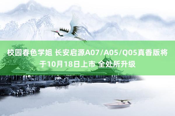 校园春色学姐 长安启源A07/A05/Q05真香版将于10月18日上市 全处所升级