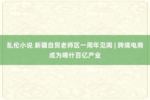 乱伦小说 新疆自贸老师区一周年见闻 | 跨境电商成为喀什百亿产业