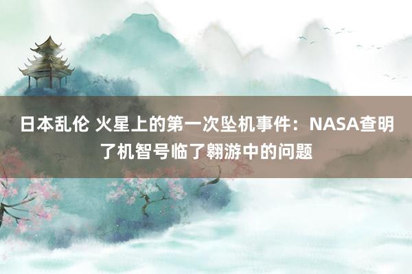 日本乱伦 火星上的第一次坠机事件：NASA查明了机智号临了翱游中的问题