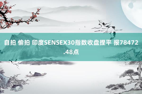 自拍 偷拍 印度SENSEX30指数收盘捏平 报78472.48点