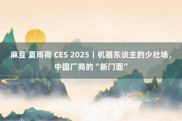 麻豆 夏雨荷 CES 2025｜机器东谈主的少壮场，中国厂商的“新门面”